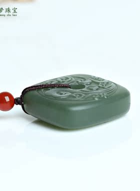 和田玉平安扣吊坠挂件男女款玉佩