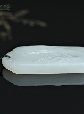 和田玉关公吊坠男女款玉佩饰品