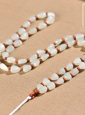 和田玉原石项链玉挂绳挂件绳子