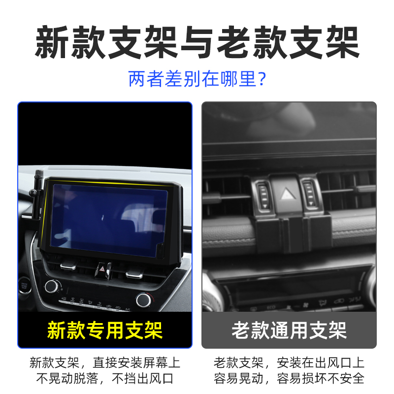 适用于丰田卡罗拉雷凌锋兰达锐放凌尚亚洲狮手机车载支架屏幕款-图3