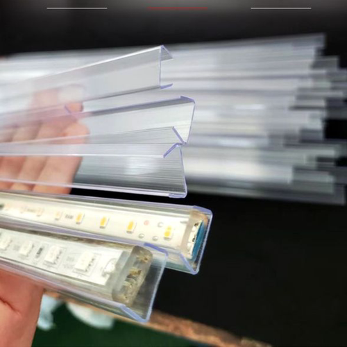 白色卡扣灯带卡槽罩子LED固定灯带槽塑料直线槽2835/5050通用卡槽 - 图1