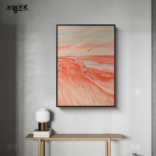 不够艺术现代抽象卧室风景挂画小众客厅沙发背景墙装饰画玄关壁画 - 图1