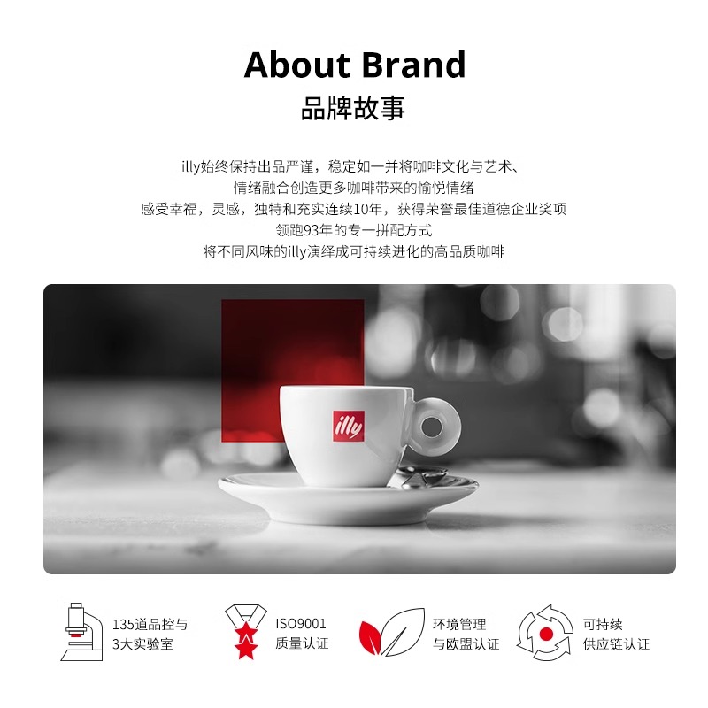 IPSO胶囊126粒囤货装 illy进口拼配浓缩仅适用意利胶囊咖啡机专用