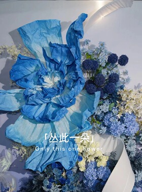 婚礼纸艺花巨型美塑花舞台装饰花