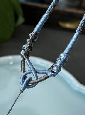 吊坠编绳项链挂坠绳子全手工挂绳子吊坠挂绳挂件饰品天然女款男士