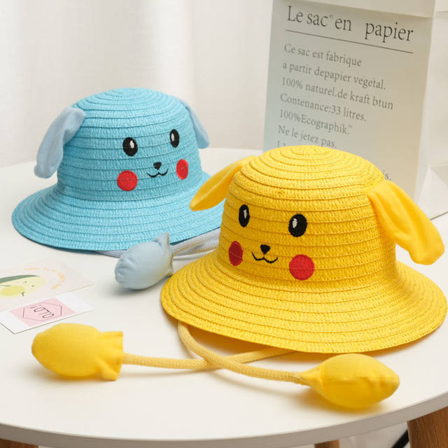 Pikachu hat with moving ears for children