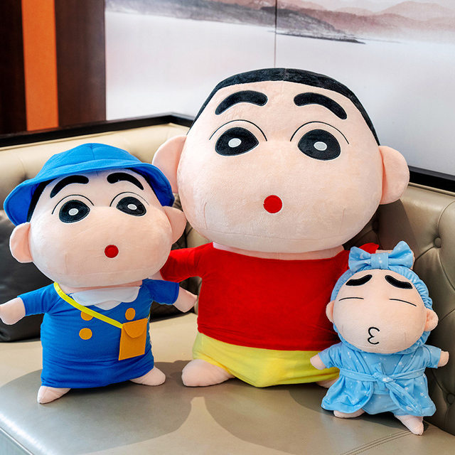 Large Crayon Shin-chan Doll Plush Toy Doll Sleeping Pillow Bed Doll Children's Birthday Gift Girls