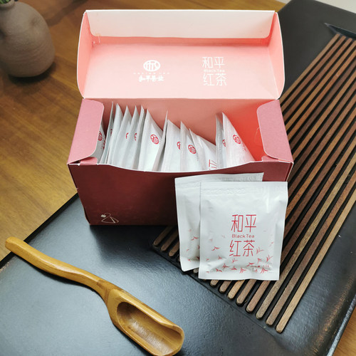 和平茶业袋泡红茶三角包紫阳红茶袋泡茶独立小袋装红茶茶包耐泡 - 图0