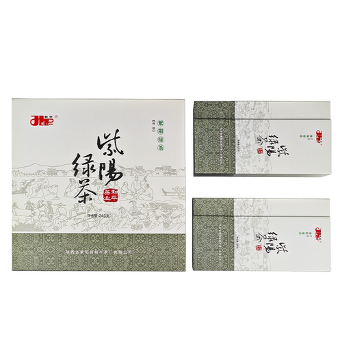 2026新茶现货特级绿茶紫阳富硒茶产区特产高山云雾240g送礼盒 - 图0