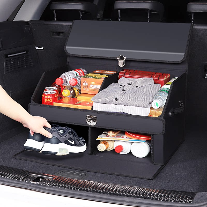 原价118券后价118 比亚迪唐dm宋max秦pro汉e3车载后备箱储物箱整理收纳盒汽车改装饰 券多多