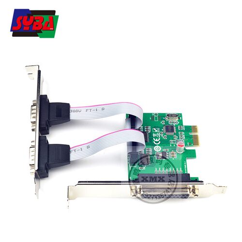 西霸FG-EMT382-2S1P PCI-E转2个9针串口1个25针并口扩展卡WCH382L - 图1