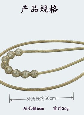 欧美ins风饰品波浪镂空线条弹簧可伸缩嘻哈时尚新款钛钢镀金项链