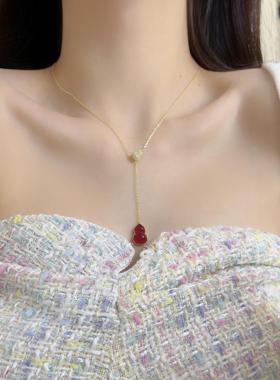 2024年新款轻奢高级感气质毛衣链