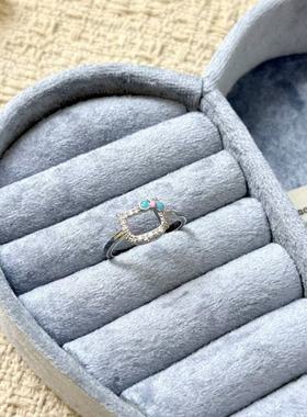 可爱甜美精致hellokitty猫咪戒指小众设计感优雅个性时尚百搭指环