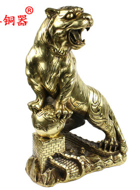 摆件老虎黄铜工艺品