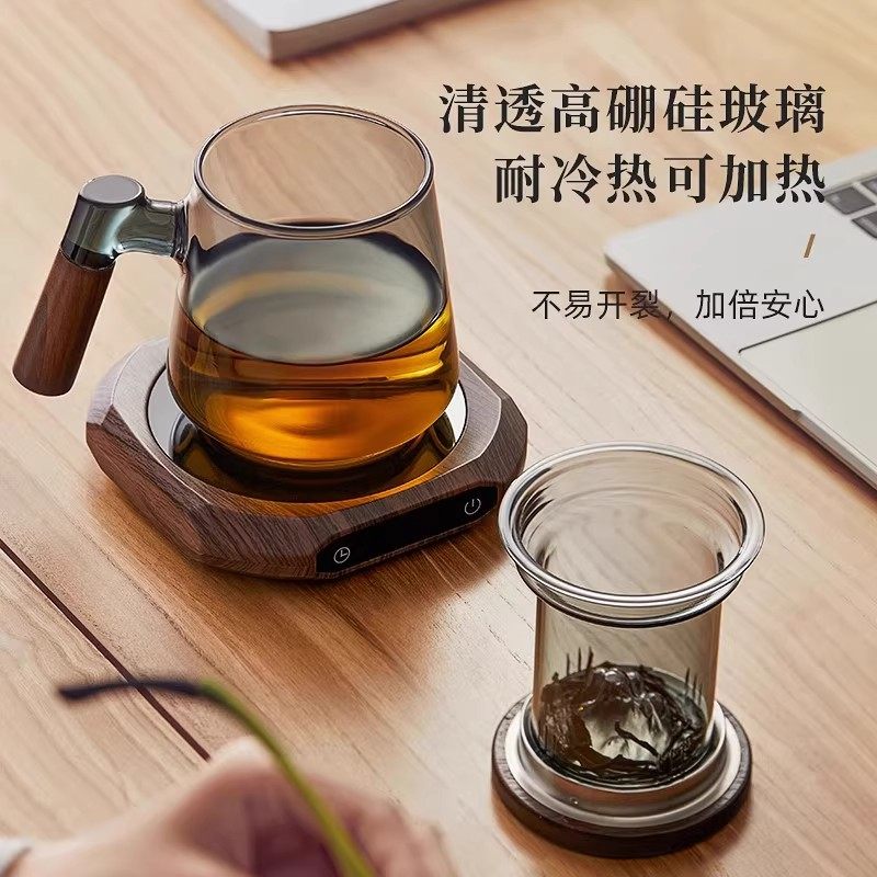 玻璃泡茶杯2026新款带过滤茶水分离杯子办公杯男士个人专用喝茶杯,淘宝优惠券,粉丝福利购,淘宝优惠卷