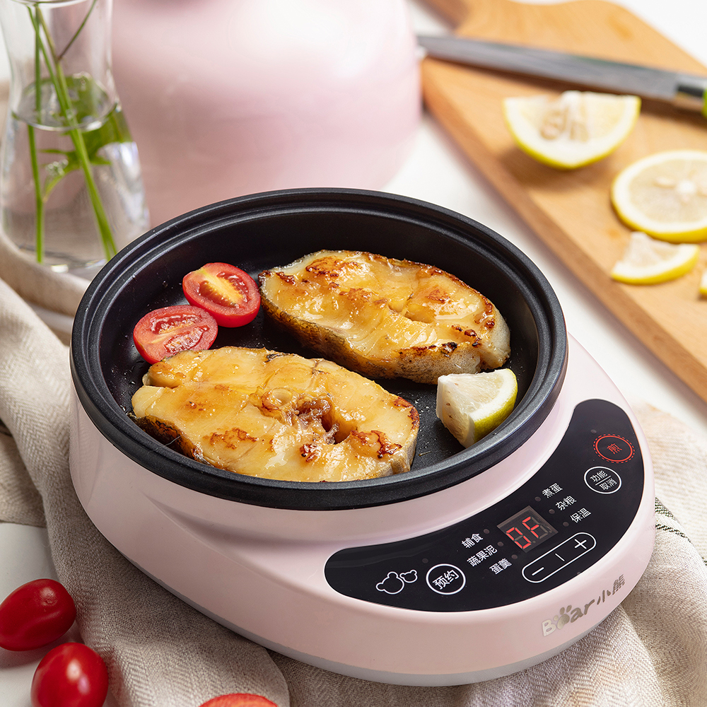 小熊悠品专卖店小熊蒸煮蛋器煎蛋神器家用蒸蛋机宝宝辅食小煎锅插电器3