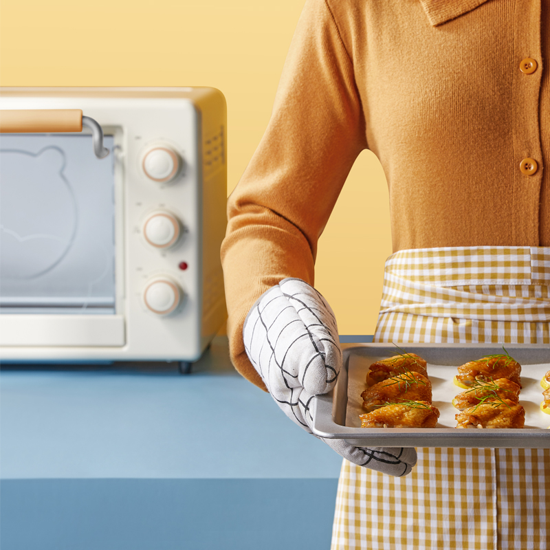 小熊悠品专卖店小熊电烤箱家用烘焙机小型全自动35升多功能烧烤箱大容量蛋糕正品3