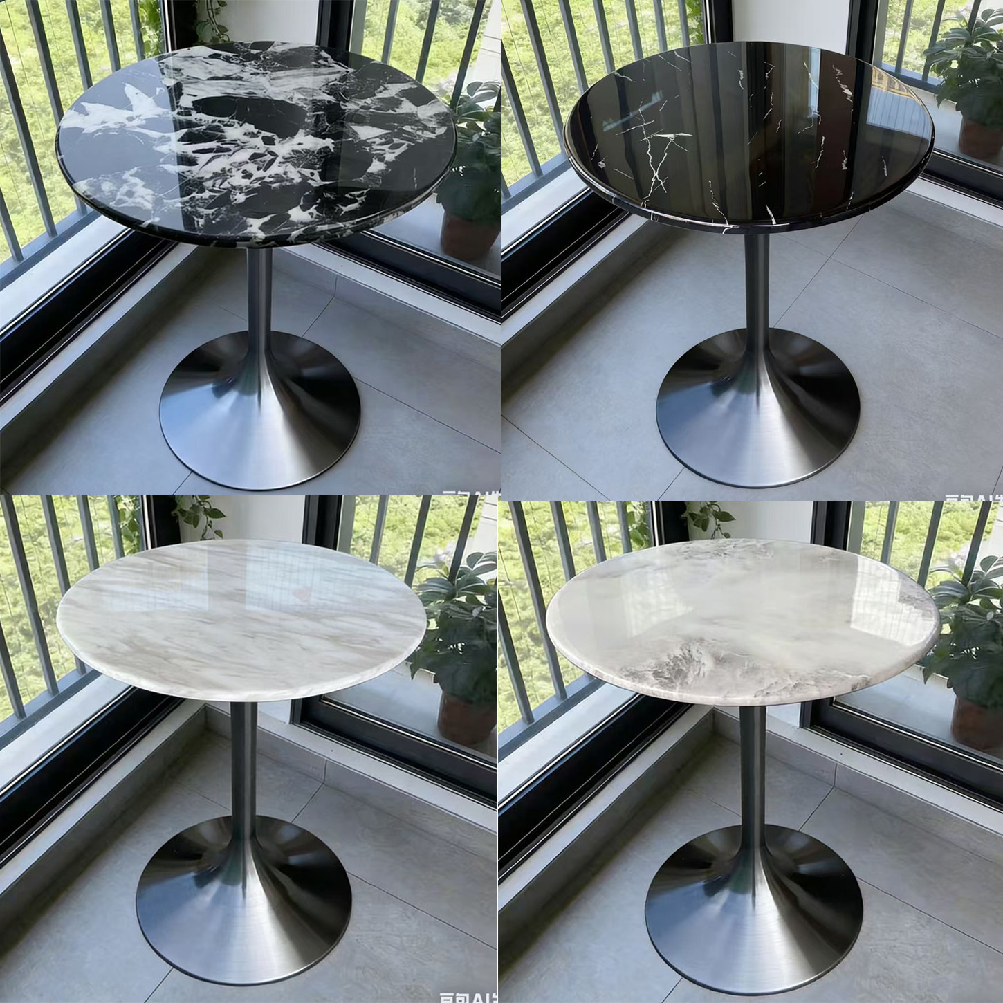 大理石小圆桌奶茶甜品店洽谈民宿咖啡西餐厅轻奢休闲清吧酒店商用,淘宝优惠券,粉丝福利购,淘宝优惠卷