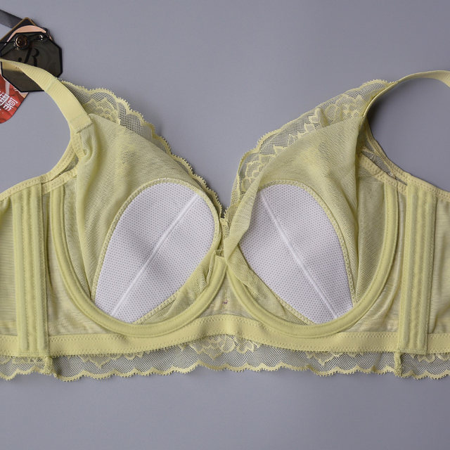 June Rose 6320 bra ultra-thin crystal cup BC soft steel ring three-breasted fashion lace underwear adjustable bra