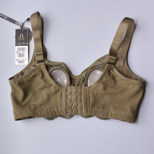 June Rose 6106 bra BC ultra-thin cup crystal cup rabbit ears gathered side soft steel ring adjustable bra cover