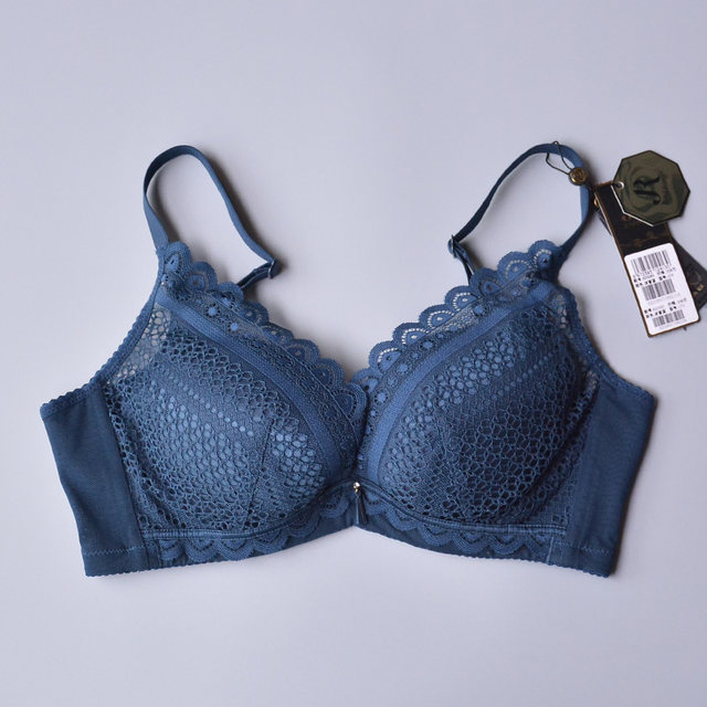 June Rose 620060 genuine bra thin cup side gathering soft steel ring lace anti-sagging adjustable underwear