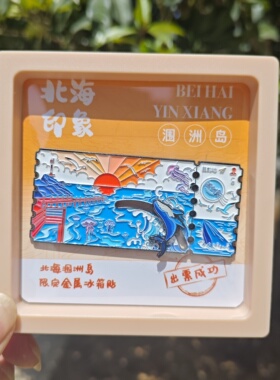 现货鲸鱼冰箱贴北海记忆