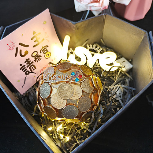 平安夜硬币苹果diy手工材料包全套金色平安果圣诞节礼物送女朋友 - 图2