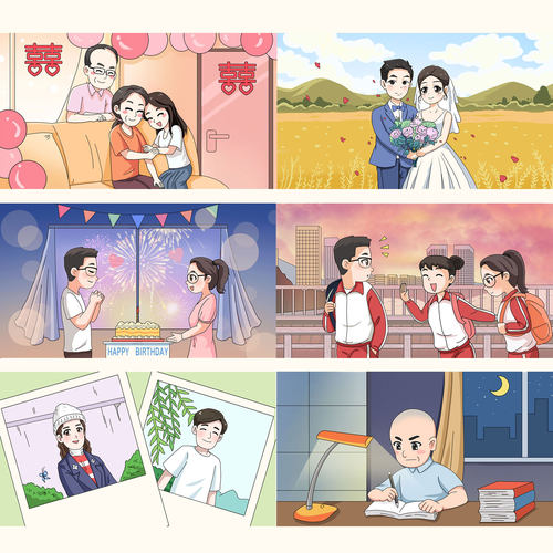 婚礼开场视频动画制作求婚祝福动画感恩父母定制爱情故事手绘动画 - 图3