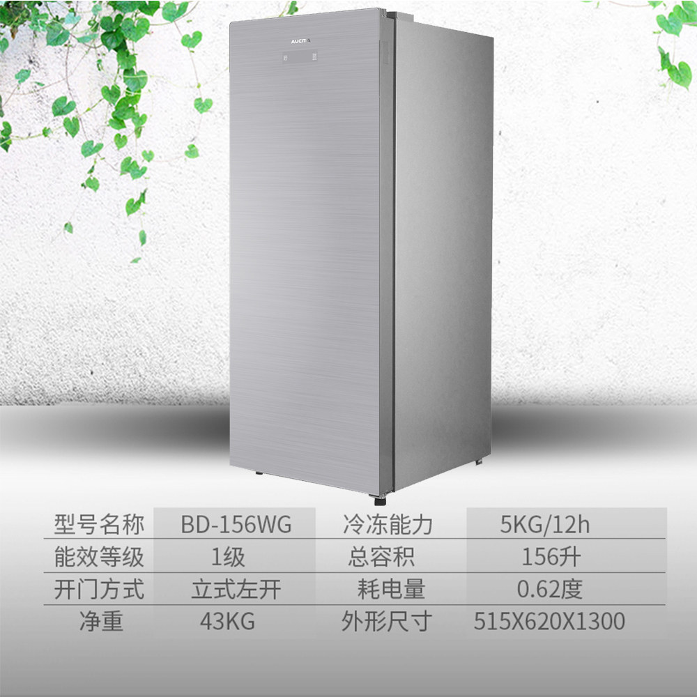 澳柯玛bd-156wg风冷立式家用小冰柜 奕尚电器冷柜