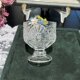 Western antique German-made heavy-duty machine-cut sunflower translucent crystal belly cup cocktail cup in stock