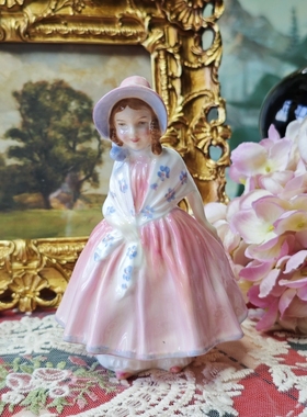 doulton瓷偶骨瓷可爱桌面古董