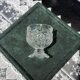 Western antique German-made heavy-duty machine-cut sunflower translucent crystal belly cup cocktail cup in stock