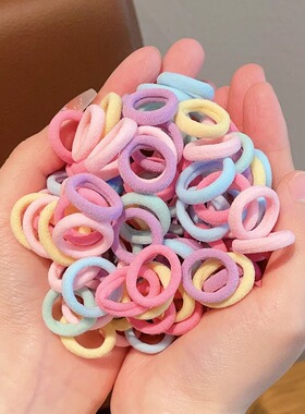 糖果色罐装小皮筋女扎头发头绳