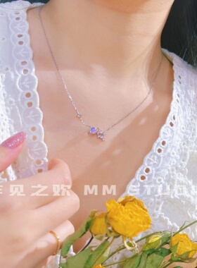 小众星球纯银送女友锁骨链原创