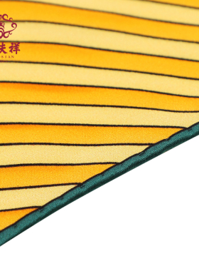 瑞蚨祥100%桑蚕丝两用小方巾礼盒