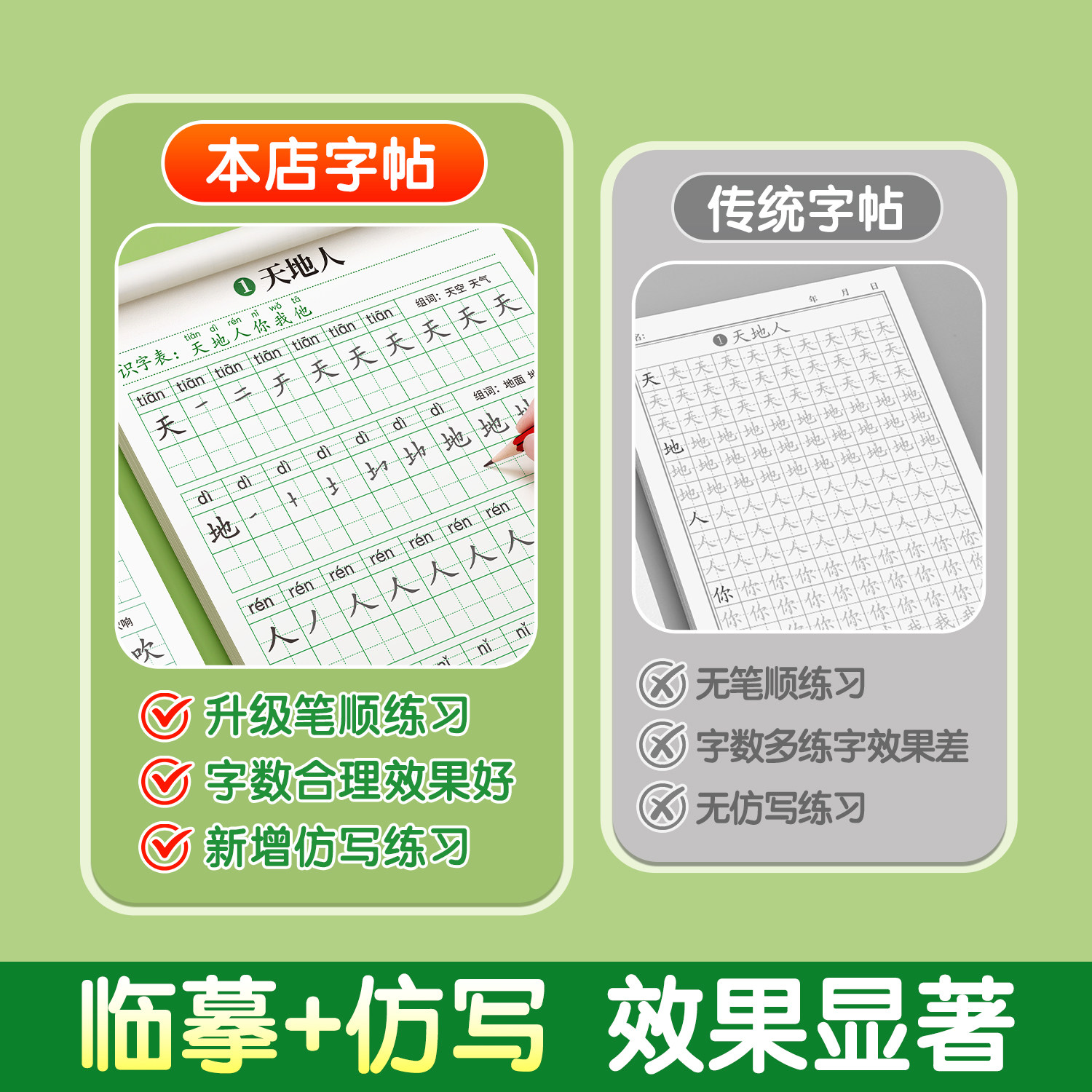 2026新版一年级生字练字帖上册下册二年级三每日一练人教版语文同步字帖小学生专用练字本笔画笔顺拼音描红本练习硬笔书法楷书字贴