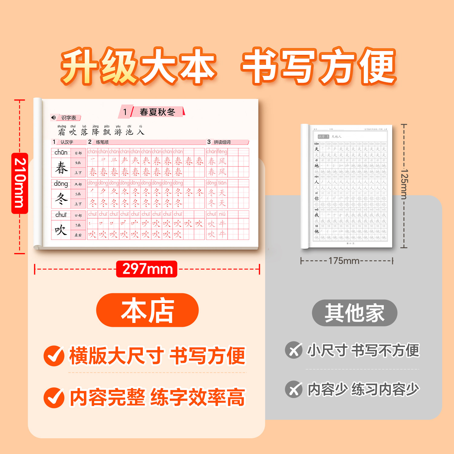 2026新版一年级生字练字帖二三年级上下册练字字帖小学生专用同步练习人教版每日一练描红本笔画笔顺四五六一二类字三步写好规范字,淘宝优惠券,粉丝福利购,淘宝优惠卷