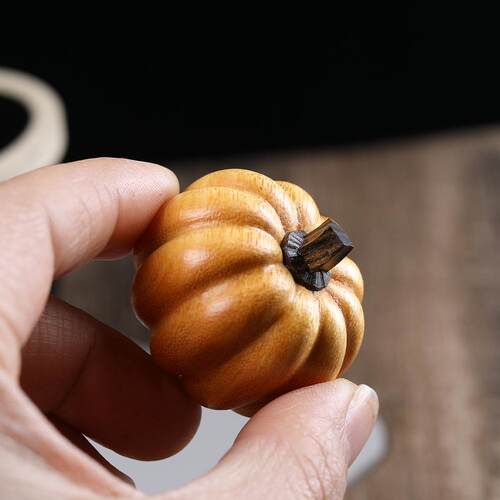 多子多福紫檀木文玩手把件拼接黄金檀南瓜办公茶桌工艺品小摆件 - 图2