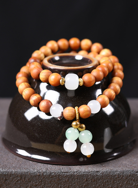 天然崖柏木料双圈手串