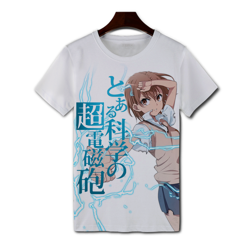 动漫周边某科学的超电磁炮炮姐t恤 j3dT恤