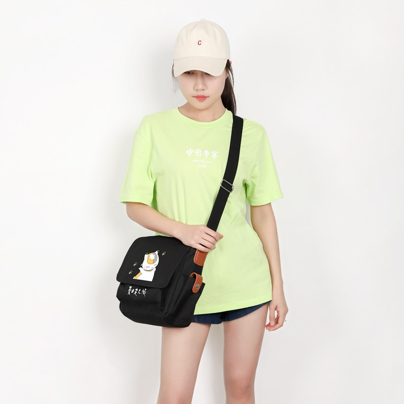 豆小萌夏目友人帐猫咪老师周边书包娘口三三动漫背包单肩包斜挎包,淘宝优惠券,粉丝福利购,淘宝优惠卷
