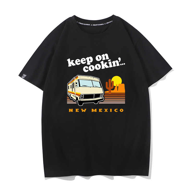 绝命毒师联名T恤美剧周边老白海森堡短袖炸鸡叔男女恶搞衣服,淘宝优惠券,粉丝福利购,淘宝优惠卷