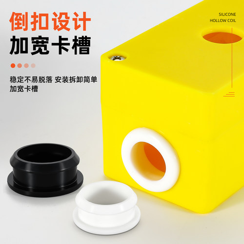 硅胶倒扣双面护线圈工字型电线过线套弹性密封圈卡扣护套穿线胶塞 - 图2