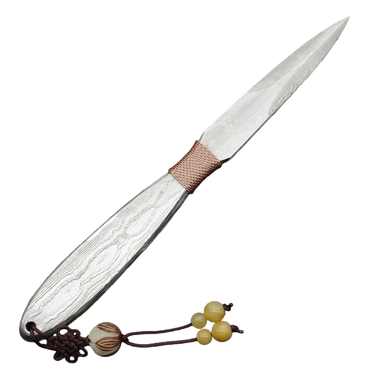  龙泉大马士革钢茶刀 高档紫铜手工锻打普洱茶刀 撬茶针茶道配件,淘宝优惠券,粉丝福利购,淘宝优惠卷