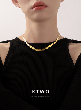 高级感项链女小众设计锁骨链饰品