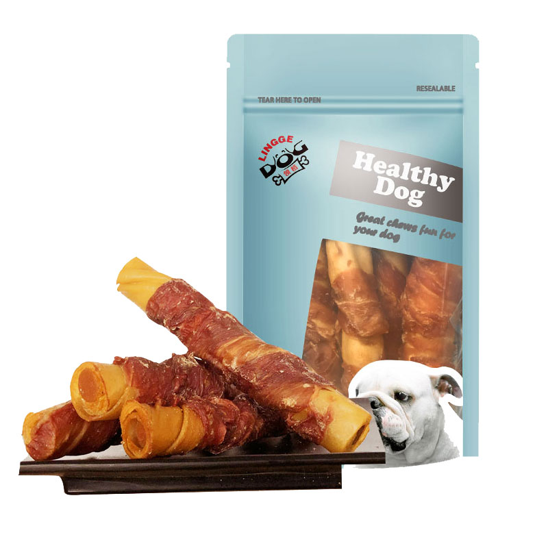 狗狗磨牙棒耐咬猪皮洁齿狗咬胶大型犬金毛幼犬宠物用品领格狗零食 - 图0