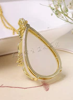 新疆金丝玉东陵玉凤凰吊坠挂件