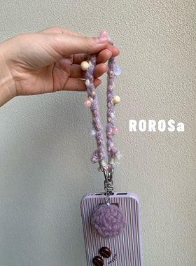 ROROSa手机挂绳手腕款防丢绳百搭编绳手机链编织挂件百搭实用