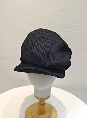 个性欧美英伦复古风毛呢褶皱鸭舌报童帽子女秋冬显脸小画家贝雷帽